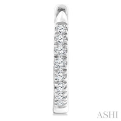 ASHI Petite Diamond Huggie Fashion Earrings 664V6PPTGERWG