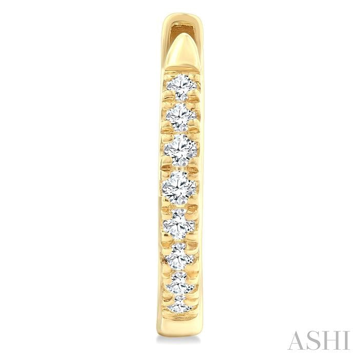 ASHI Petite Diamond Huggie Fashion Earrings 664V6PPTGERYG