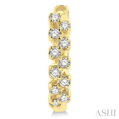 ASHI Petite Diamond Huggie Fashion Earrings 664W7PPTGERYG