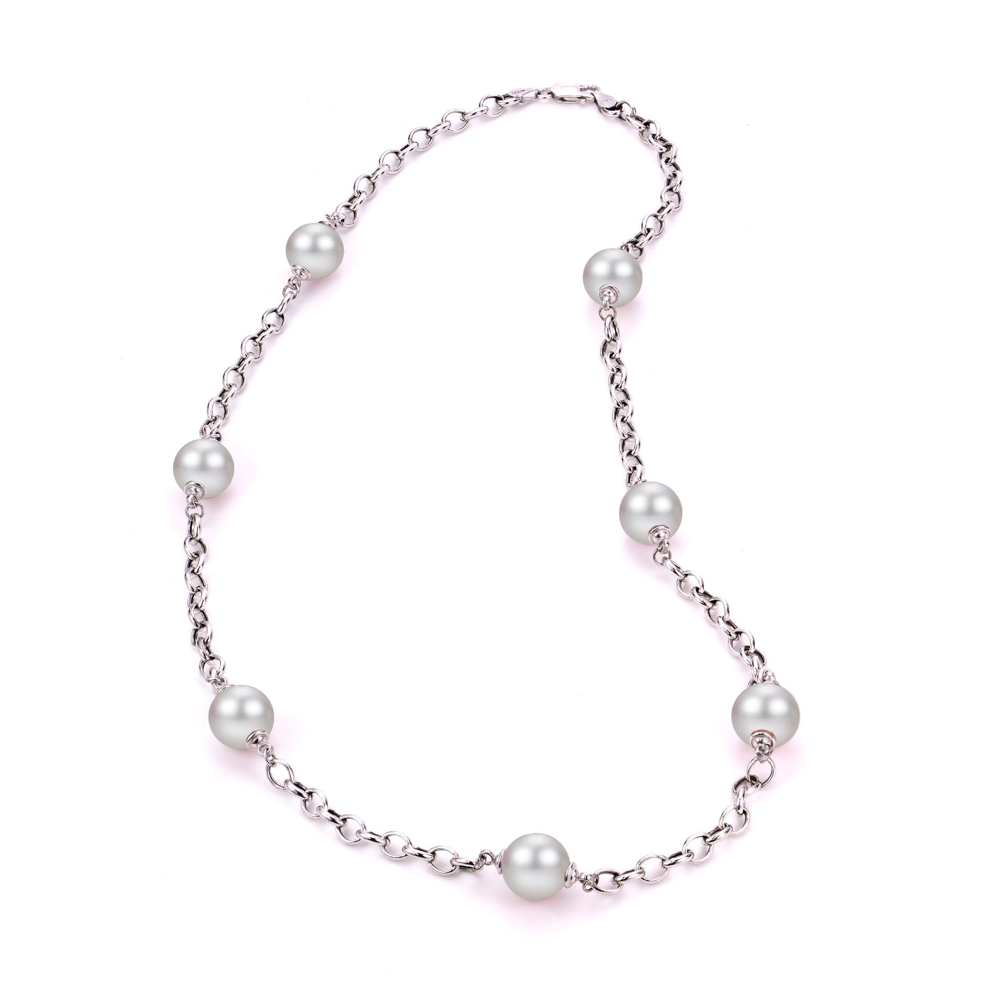 Parkplace Pearls Sterling Silver Freshwater Pearl Necklace 665146/FW