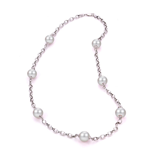Parkplace Pearls Sterling Silver Freshwater Pearl Necklace 665146/FW