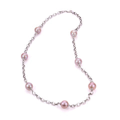 Parkplace Pearls Sterling Silver Freshwater Pearl Necklace 665146/NQ