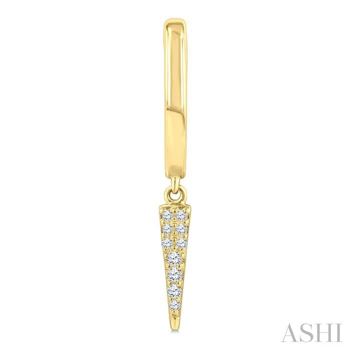 ASHI Petite Diamond Huggie Fashion Earrings 665X8PPTSERYG