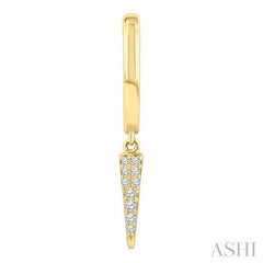 ASHI Petite Diamond Huggie Fashion Earrings 665X8PPTSERYG