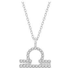 Parkplace Jewelers Libra Zodiac Diamond Pendant 635Y8PPTSPDWG-LIBR