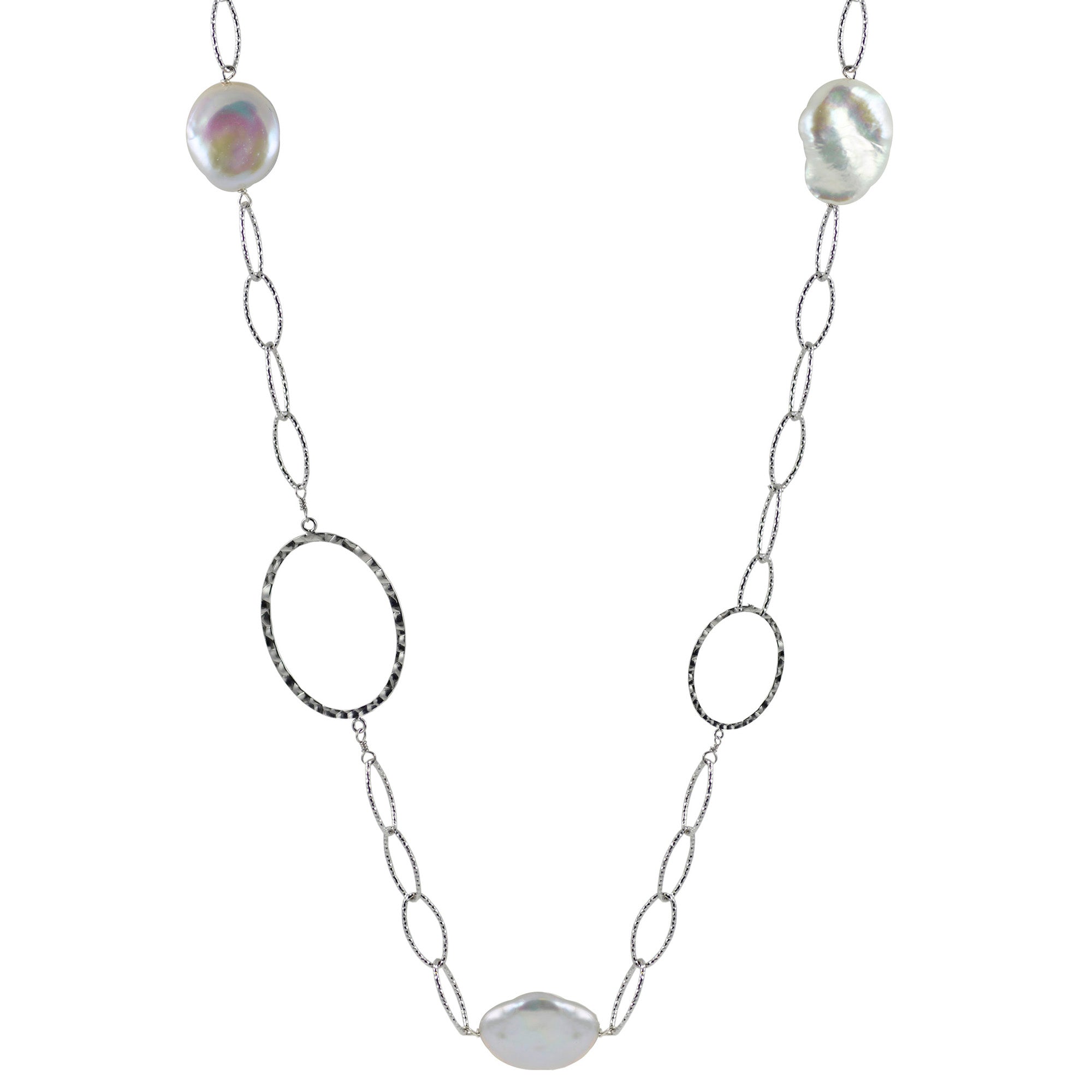 Parkplace Pearls Sterling Silver Freshwater Pearl Necklace 666015/FW