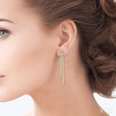 ASHI Diamond Tennis Long Earrings 666E0PPFGERYG-1.75