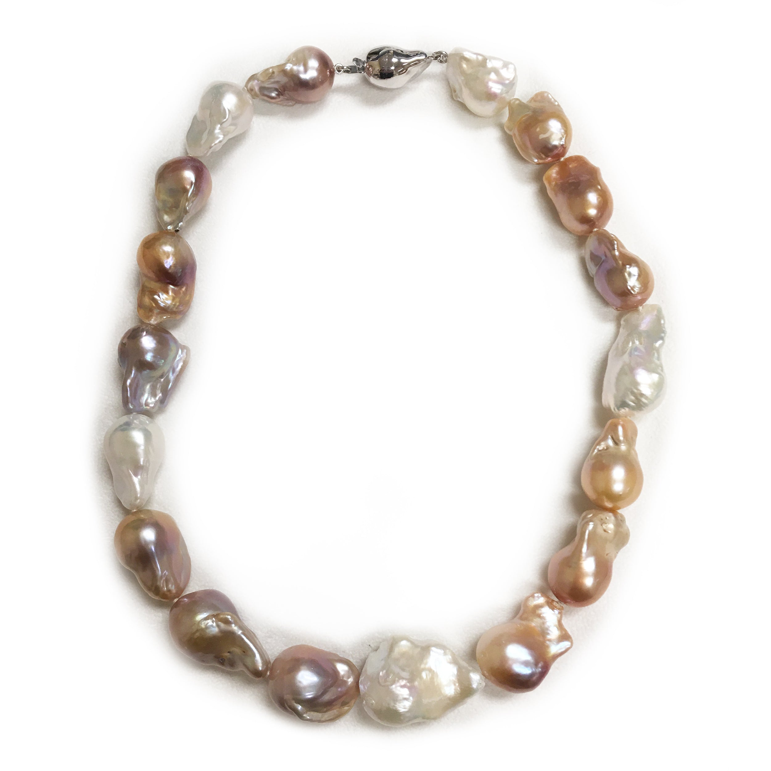 Parkplace Pearls Sterling Silver Freshwater Pearl Necklace 667086/MULTI18