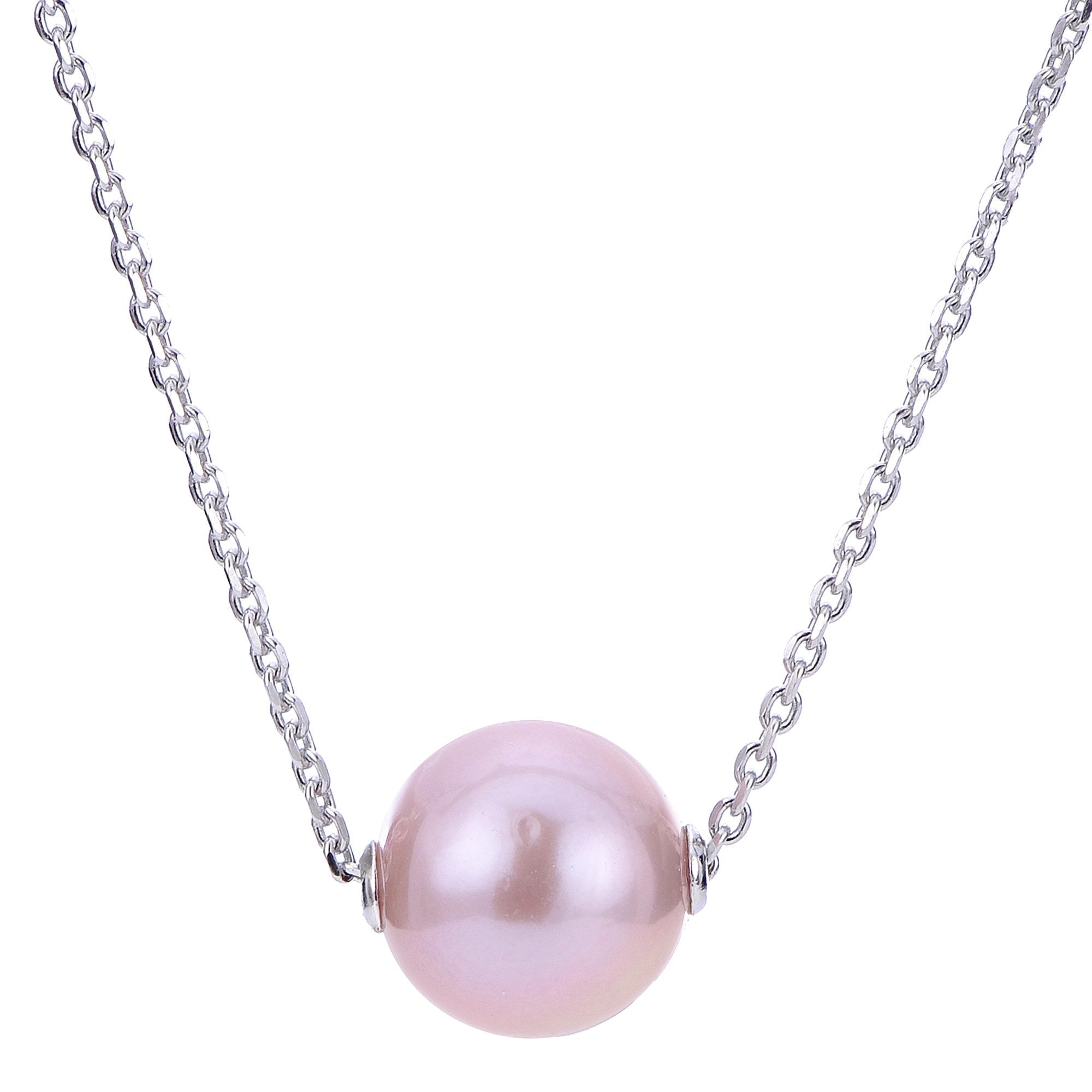 Parkplace Pearls Sterling Silver Freshwater Pearl Solitaire Necklace 667551/NQ