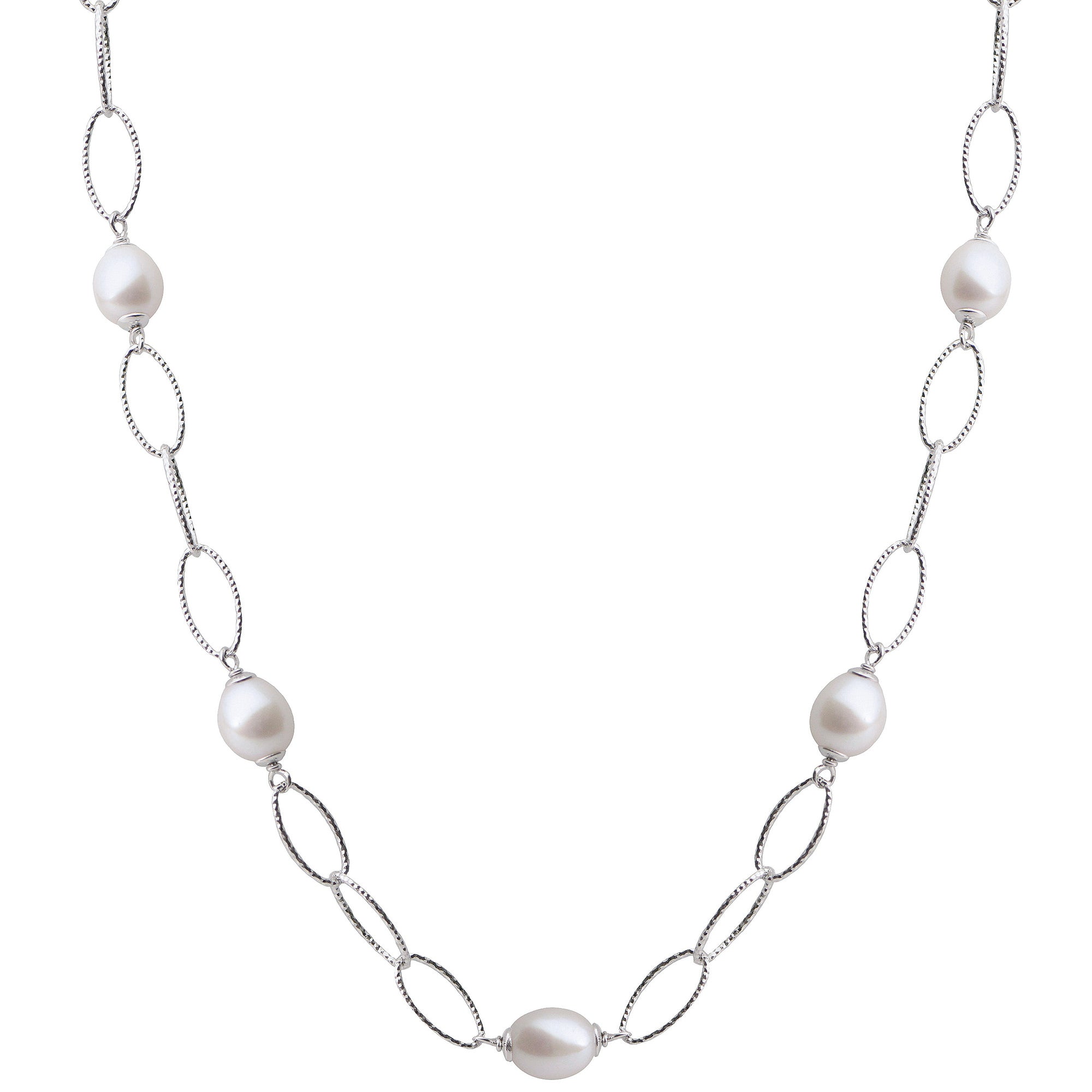 Parkplace Pearls Sterling Silver Freshwater Pearl Necklace 667881/FW