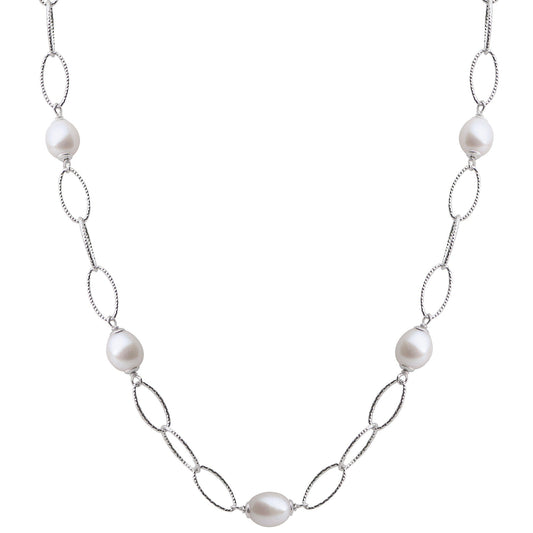 Parkplace Pearls Sterling Silver Freshwater Pearl Necklace 667881/FW