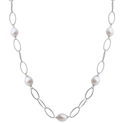 Parkplace Pearls Sterling Silver Freshwater Pearl Necklace 667881/FW