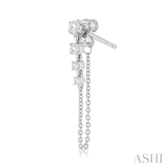 ASHI Journey Diamond Chain Earrings 667E5PPFGERWG