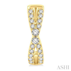 ASHI Petite Diamond Huggie Fashion Earrings 667W7PPTGERYG