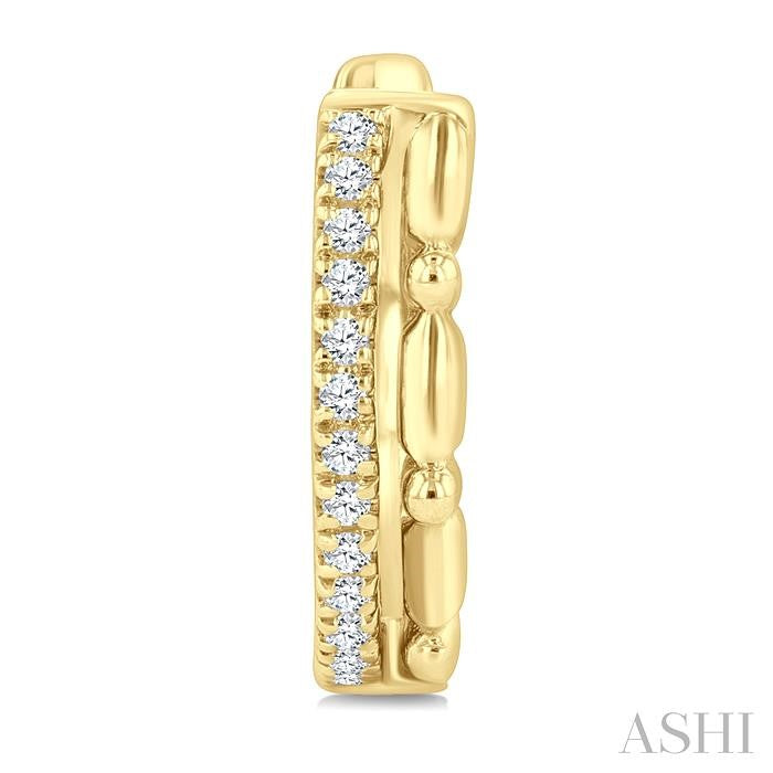 ASHI Petite Diamond Huggie Fashion Earrings 667X8PPTSERYG