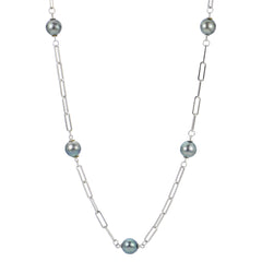 Parkplace Pearls Sterling Silver Tahitian Pearl Necklace 668187/B