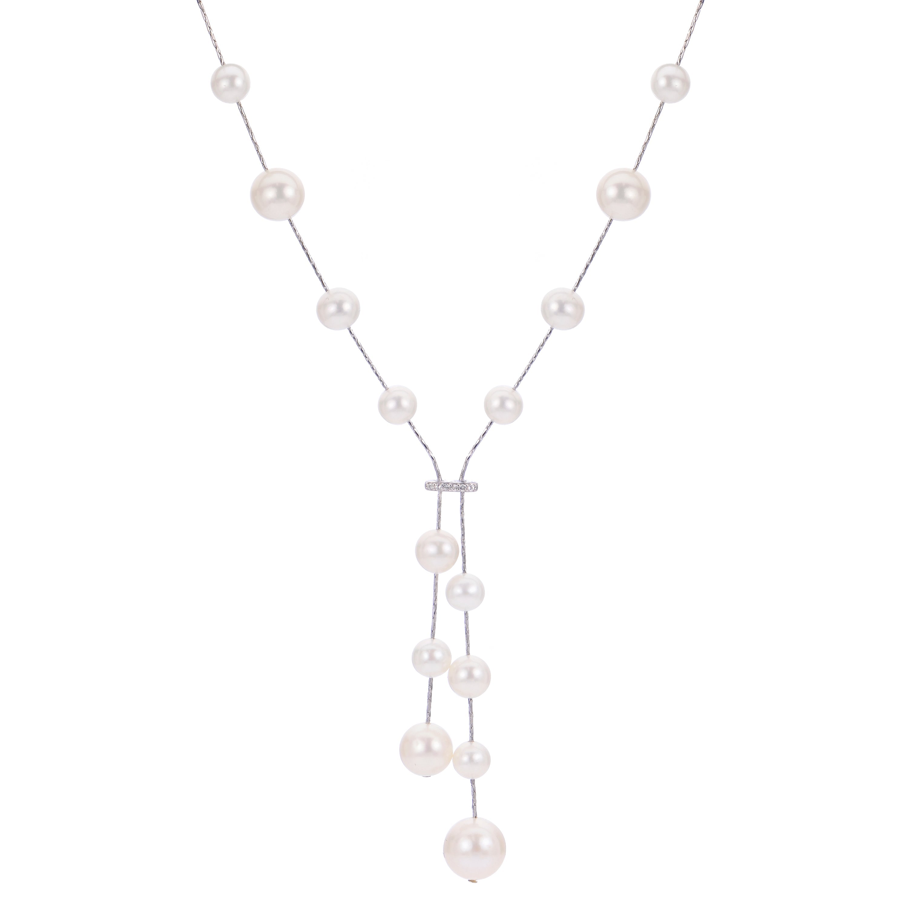Parkplace Pearls Sterling Silver Freshwater Necklace 668514/FW