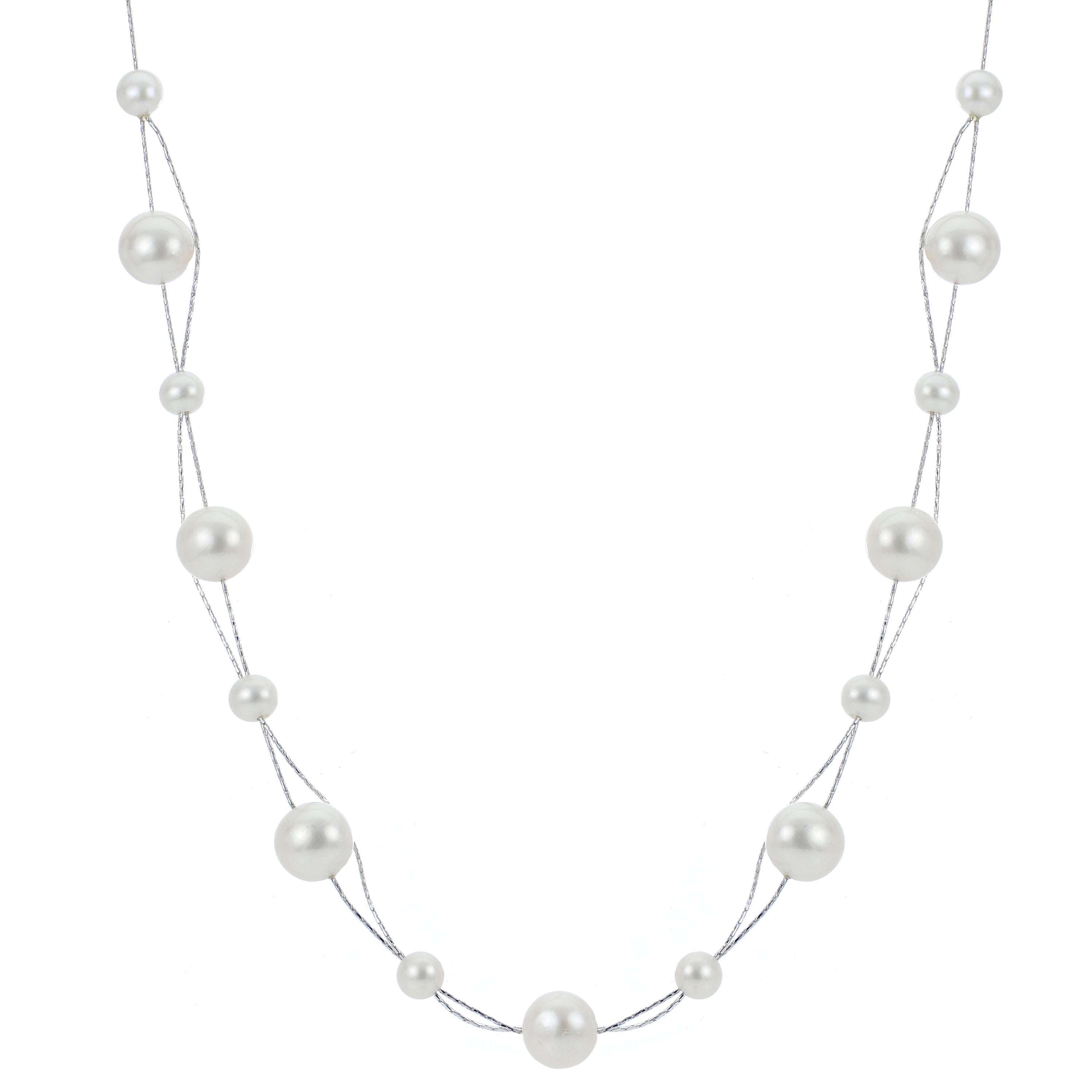 Parkplace Pearls Sterling Silver Freshwater Necklace 668541/FW
