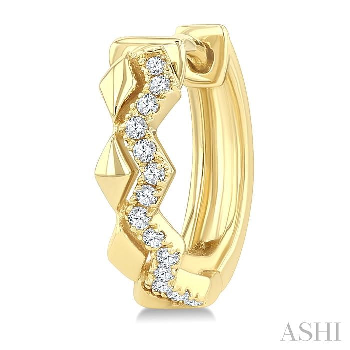 ASHI Geometric Petite Diamond Huggie Fashion Earrings 668X8PPTSERYG