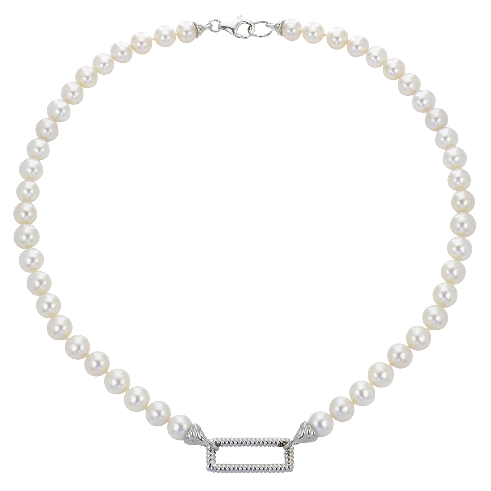 Parkplace Pearls Sterling Silver Freshwater Pearl Necklace 669119/FW