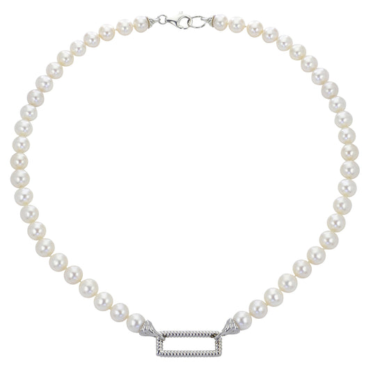 Parkplace Pearls Sterling Silver Freshwater Pearl Necklace 669119/FW