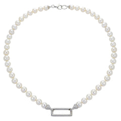 Parkplace Pearls Sterling Silver Freshwater Pearl Necklace 669119/FW