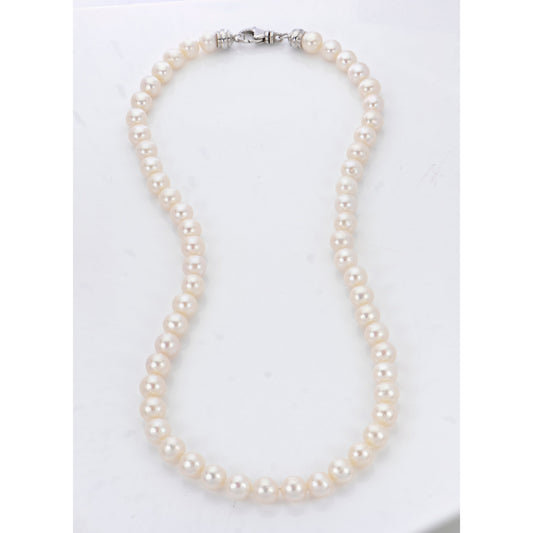 Parkplace Pearls Sterling Silver Freshwater Pearl Necklace 669587/FW22