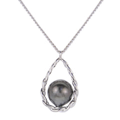 Parkplace Pearls Sterling Silver Tahitian Pearl Necklace 669610/B