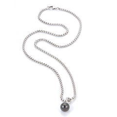 Parkplace Pearls Sterling Silver Tahitian Pearl Necklace 669823/B20
