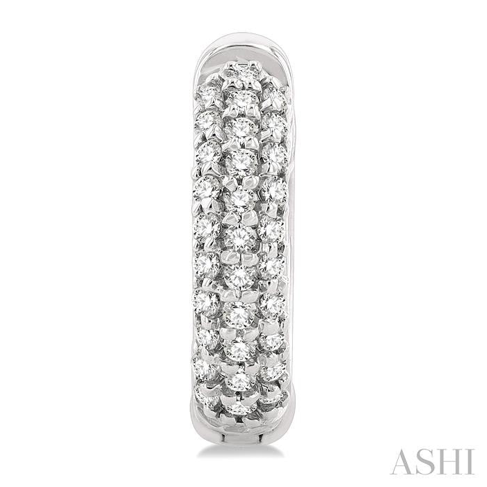 ASHI Pave-Set Petite Diamond Fashion Huggie Earrings 669W6PPTGERWG
