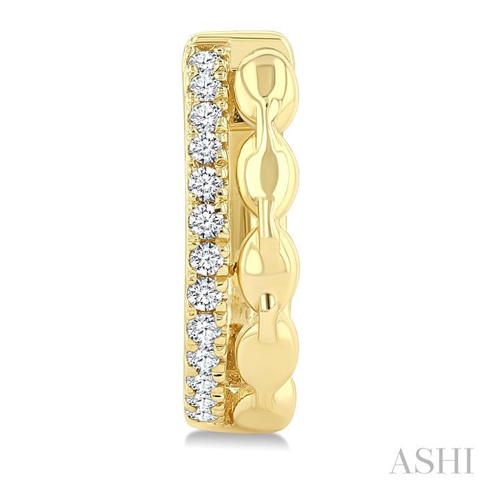 ASHI Petite Diamond Huggie Fashion Earrings 669X8PPTSERYG
