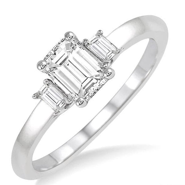 Parkplace Jewelers Emerald Shape Diamond Engagement Ring 253L3PPFHWG-LE