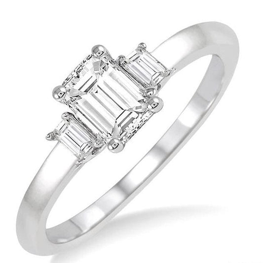 Parkplace Jewelers Emerald Shape Diamond Engagement Ring 253L3PPFHWG-LE