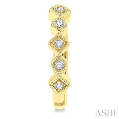 ASHI Petite Diamond Huggie Fashion Earrings 670V8PPTSERYG