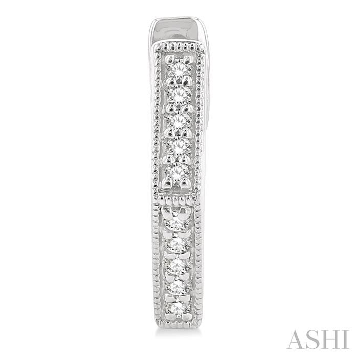 ASHI Petite Diamond Huggie Fashion Earrings 670W8PPTSERWG