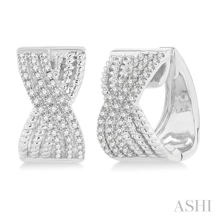 ASHI Petite Diamond Huggie Fashion Earrings 671W5PPFGERWG