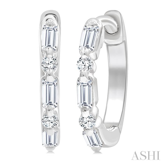 ASHI Petite Diamond Huggie Fashion Earrings 675X7PPTGERWG