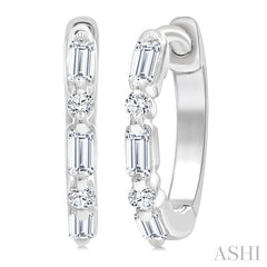 ASHI Petite Diamond Huggie Fashion Earrings 675X7PPTGERWG