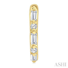 ASHI Petite Diamond Huggie Fashion Earrings 675X7PPTGERYG