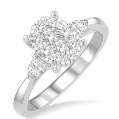 Parkplace Jewelers Oval Shape Lovebright Diamond Engagement Ring 127G2PPFHWG
