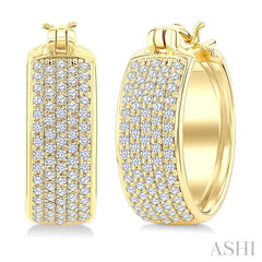 ASHI Diamond Fashion Huggie Earrings 678X2PPFSERYG