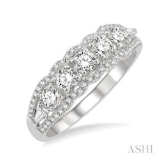ASHI Round Shape 5 Stone Diamond Fashion Ring 373B2PPFGWG