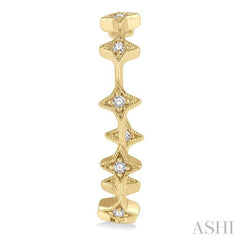 ASHI Inside-Out Diamond Half Hoop Earrings 68147PPFHERYG