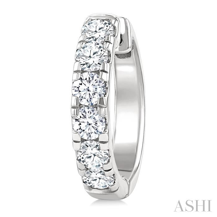 ASHI Round Shape Diamond Hoop Earrings 68210PPFGERWG-1.5