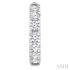 ASHI Round Shape Diamond Hoop Earrings 68210PPFGERWG-2.0