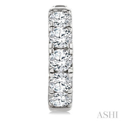 ASHI Round Shape Diamond Hoop Earrings 68210PPFGERWG-4.0
