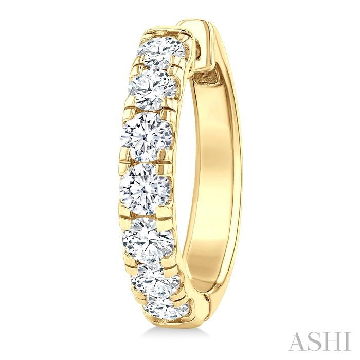 ASHI Round Shape Diamond Hoop Earrings 68210PPFGERYG-2.0