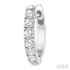 ASHI Round Shape Diamond Hoop Earrings 68213PPFGERWG