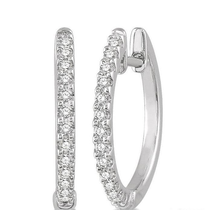 Parkplace Jewelers Diamond Hoop Earrings 635A7PPTSERWG