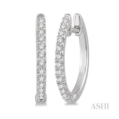 ASHI Diamond Hoop Earrings 635A7PPTSERWG